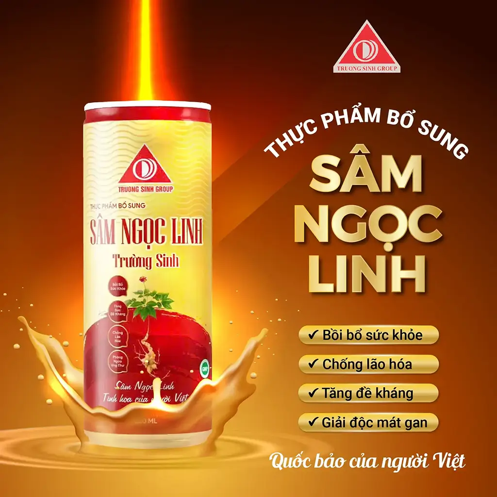 thực phẩm bổ sung tăng cường sức khỏe sâm ngọc linh trường sinh đỏ