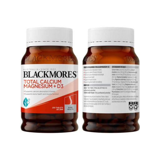 Viên Uống Blackmores Total Canxi Magiê + Vitamin D3 – Giải Pháp Vàng Cho Xương Chắc Khỏe